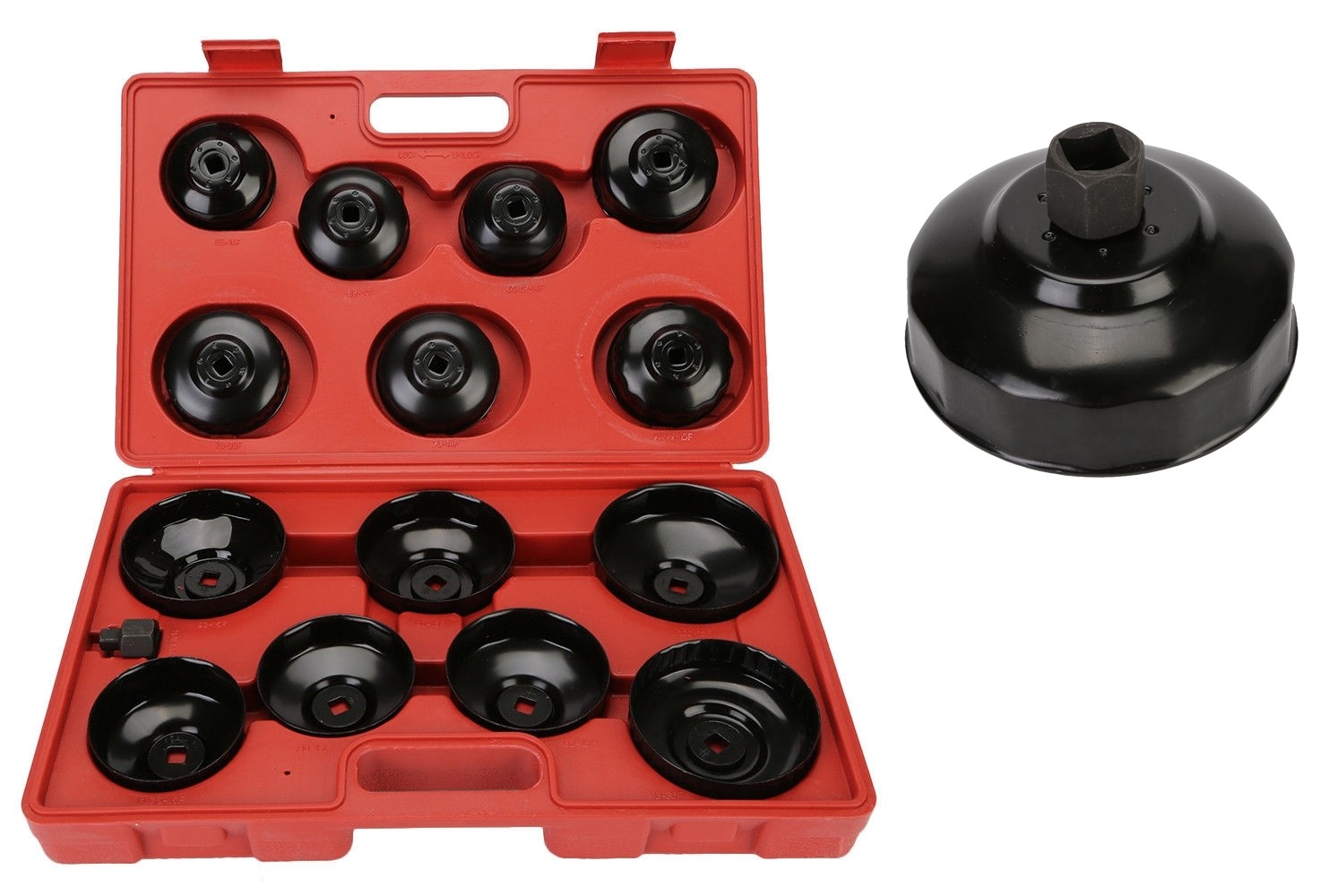 Trusa chei demontare filtru ulei 14 cupe 65-100mm