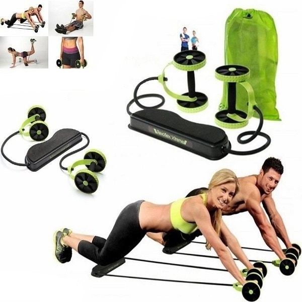 Set pentru fitness cu extensor, benzi si suport pentru genunchi, Revoflex Xtreme