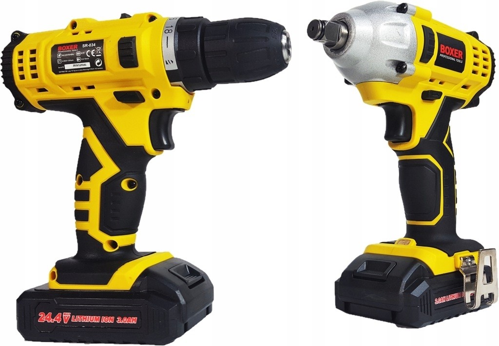 Trusa bormasina de insurubat + bormasina de impact, 2 acumulatori + accesorii