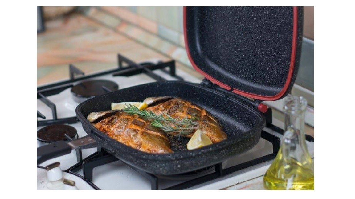 Tigaie dubla, suprafata antiaderenta tehnologie NON-STICK, 32 CM