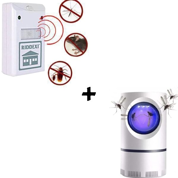 Pachet 1 + 1 Lampa UV impotriva insectelor si Aparat contra Daunatorilor