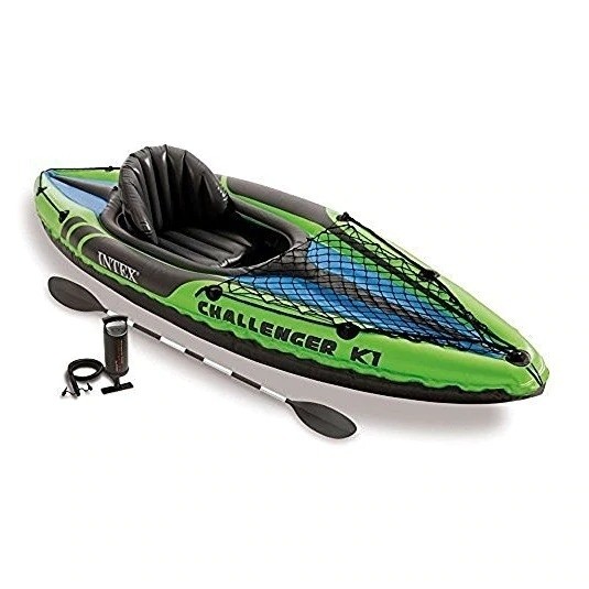 Canoe Gonflabila INTEX Challenger K1, Set Complet