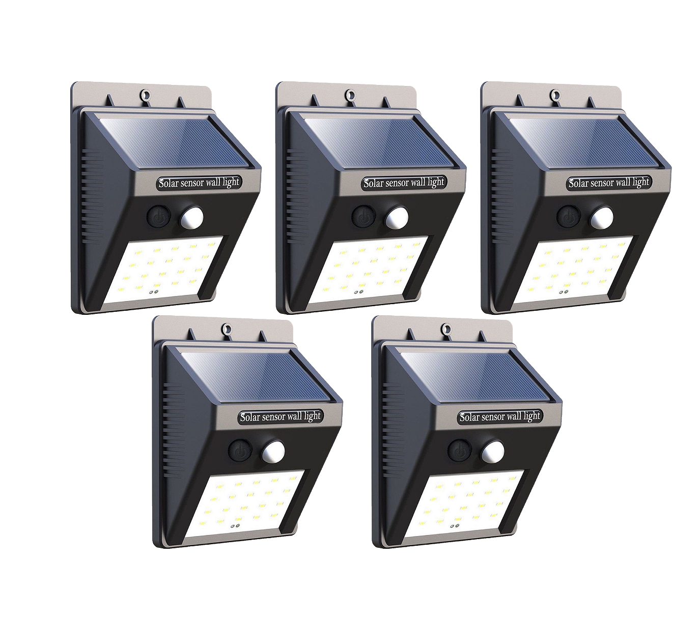 Oferta Set 5 lampi 20 led smd cu senzor de lumina