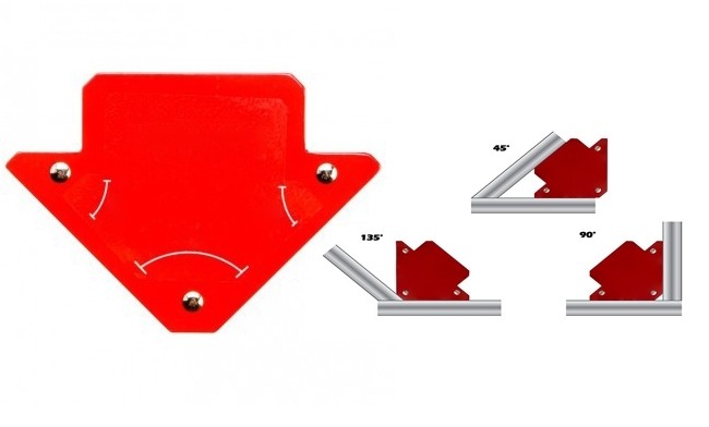 Vinclu magnetic multiunghiular pentru sudura 