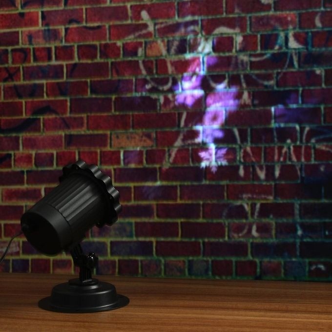 Proiector LED cu sabloane interschimbabile, pentru interior, exterior, Lumină Party, Halloween, Craciun