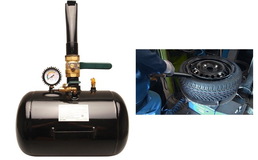 ​​Rezervor explozie tun de aer vulcanizare, butelie 20L ajutor talonat BOOSTER pentru anvelope
