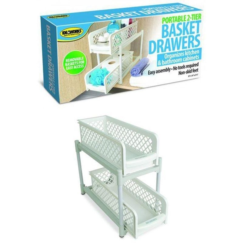 Organizator 2 nivele, pliabil pentru baie sau bucatarie