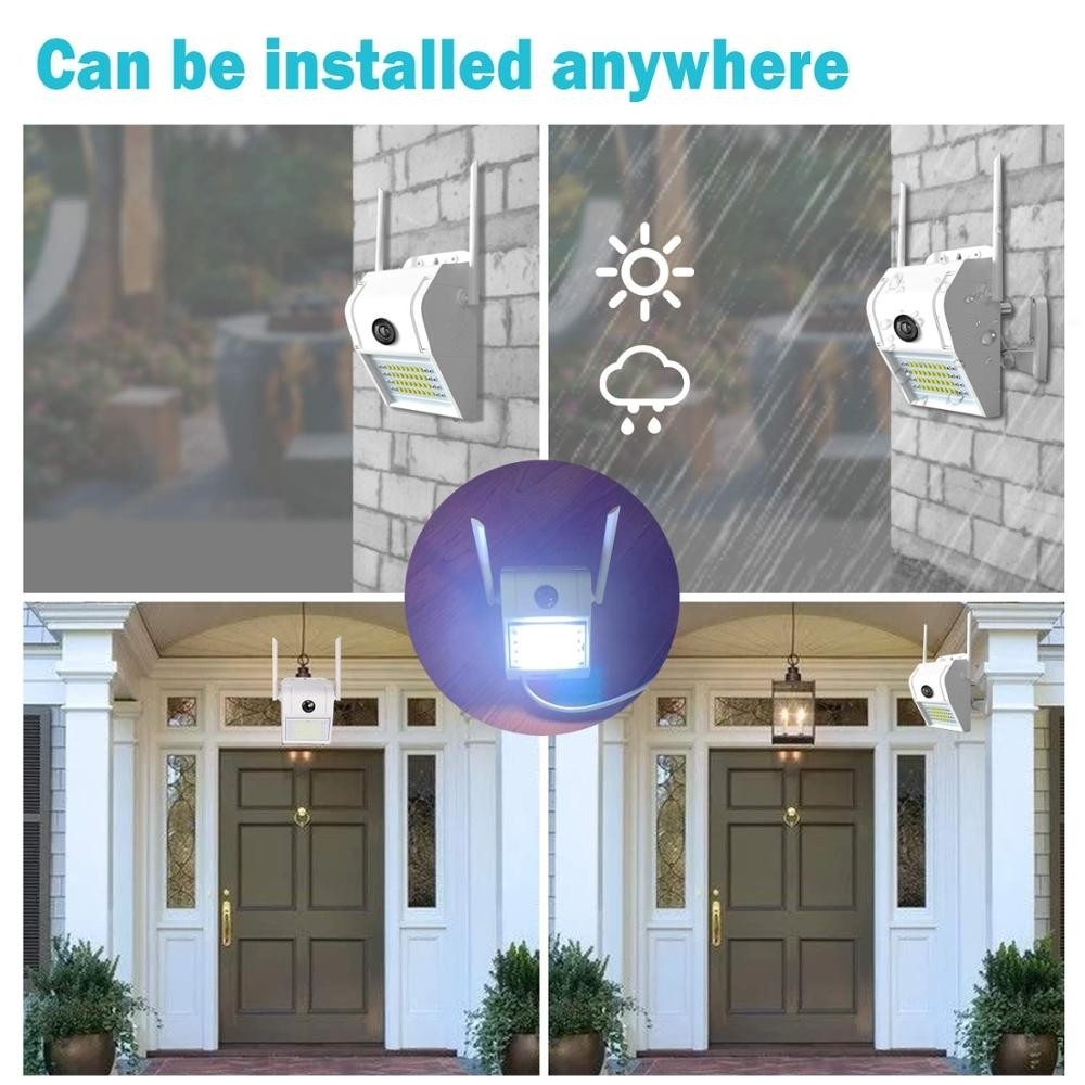 Lampa de perete cu camera de supraveghere IP WIFI, Full HD 1920*1080P, 2 mp, night vision