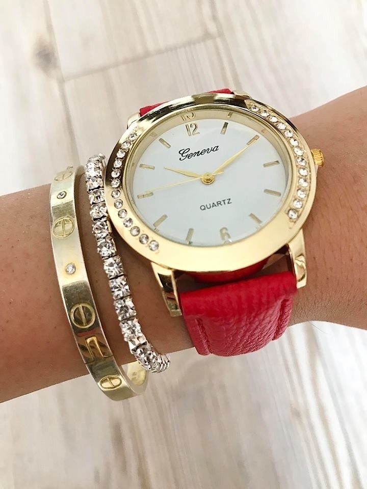 Ceas de dama Christal Classic curea piele PU