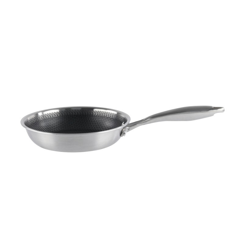 Tigaie din inox, invelis anti-aderent honeycomb, compatibila plita cu inductie, 28 cm, 2.50 l,