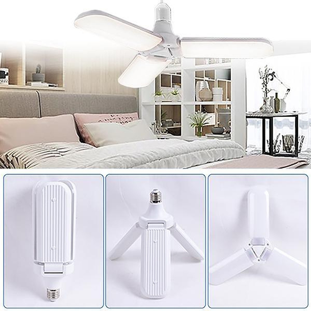 Lampa LED cu 3 brate mobile ajustabile,45W,E27