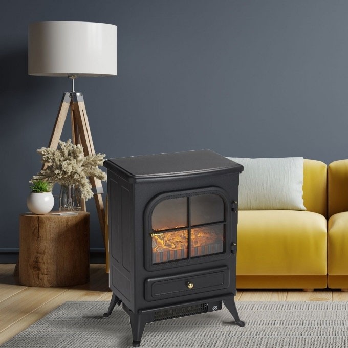 Semineu electric cu termostat, putere 1850 W