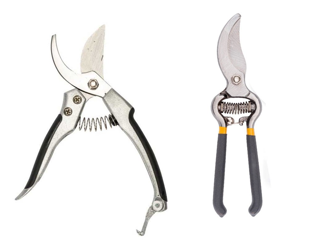 Set 2 foarfeci de gradina, lame din otel, sistem de blocare