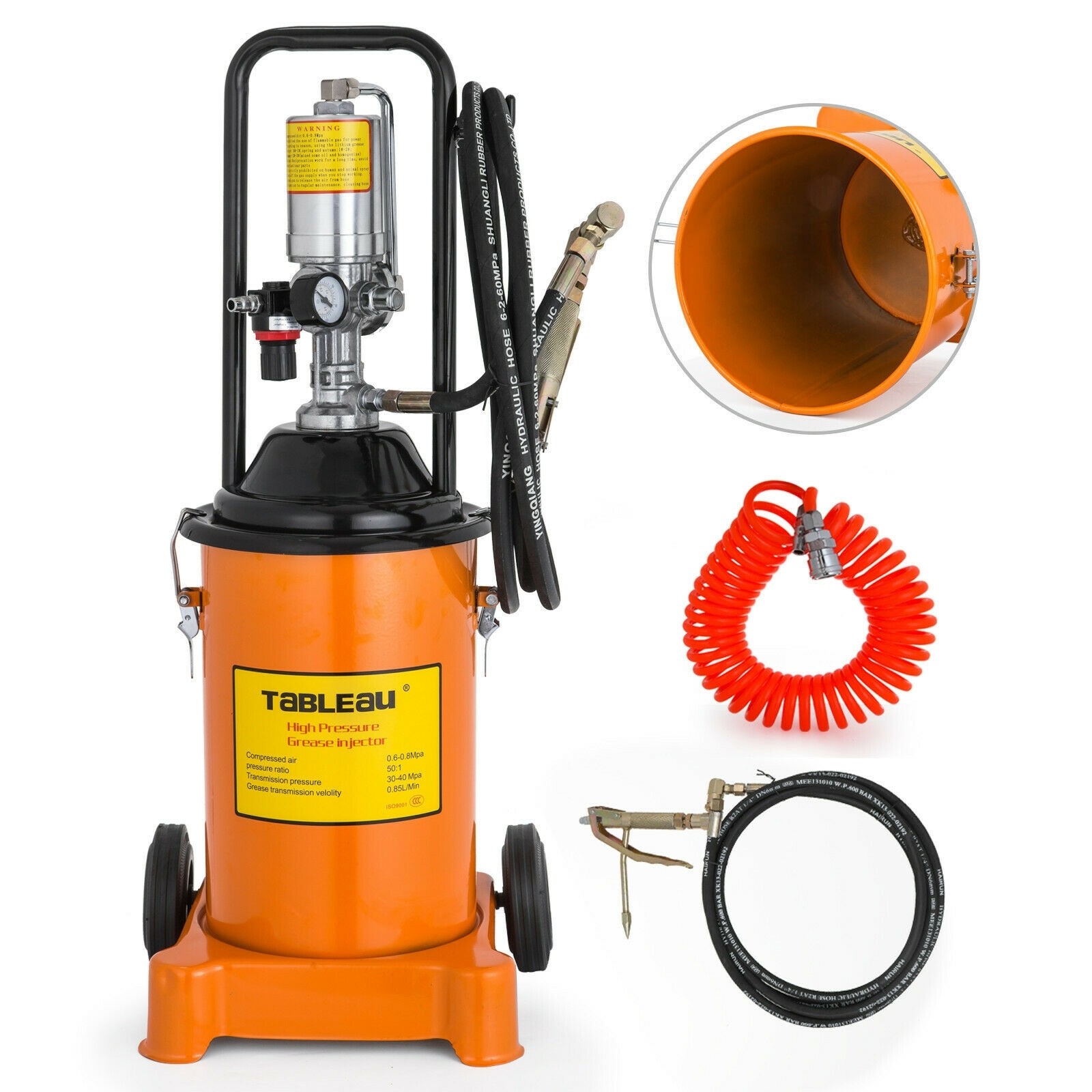 Pompa pneumatica de gresat, 12 l, 0.85 L/Min