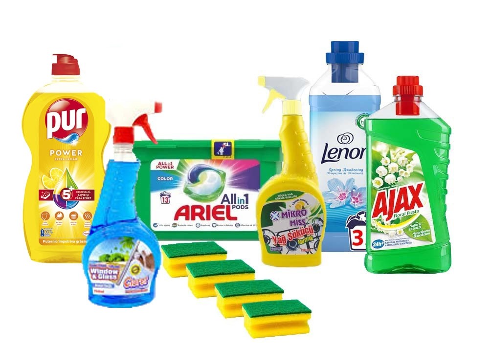 Pachet Complet pentru curatenie, intretinere si igienizare locuinta