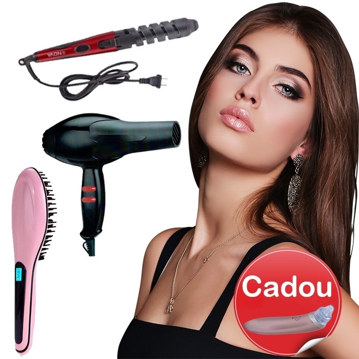 Pachet Promotional Coafura + Aparat pentru caratarea tenului cadou