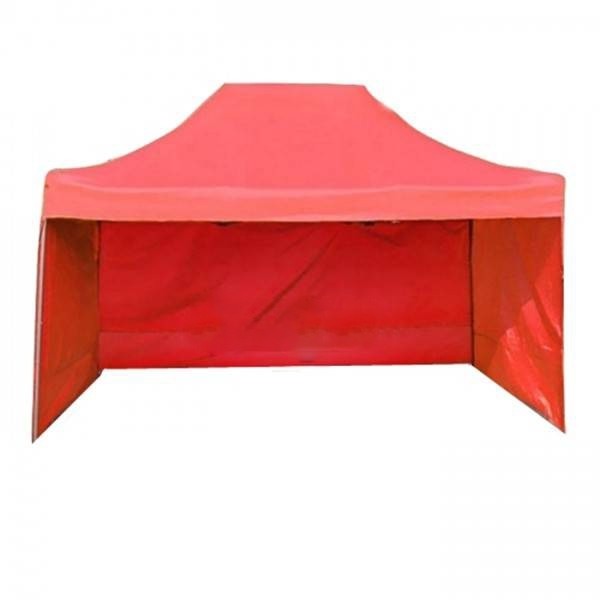 Pavilion pliabil sistem acordeon de gradina 3 x 6m cu 3 pereti
