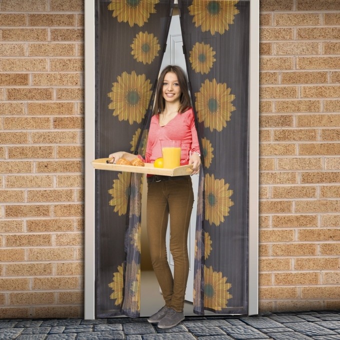 Perdea anti-insecte pentru usa, inchidere magnetica, 100x210 cm