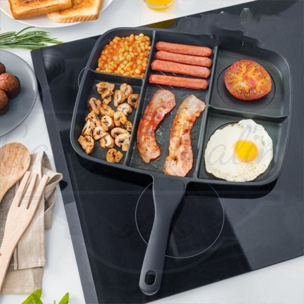 Tigaie antiaderenta cu 5 compartimente 