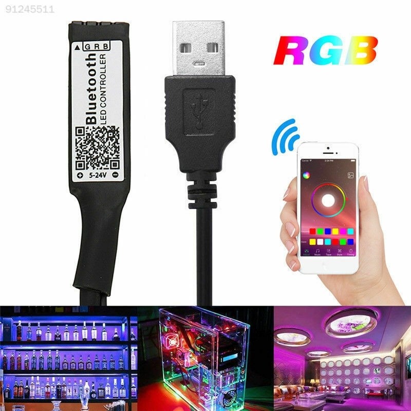 Banda LED RGB cu Mini Controller 12A 144W 5V Bluetooth