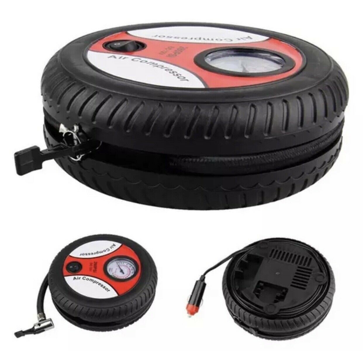 Compresor cu alimentare Auto si 3 accesorii incluse 