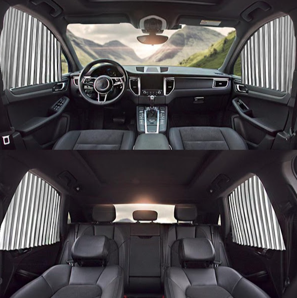 Set 4 parasolare auto, retractabile, impotriva razelor UV si cele ale soarelui