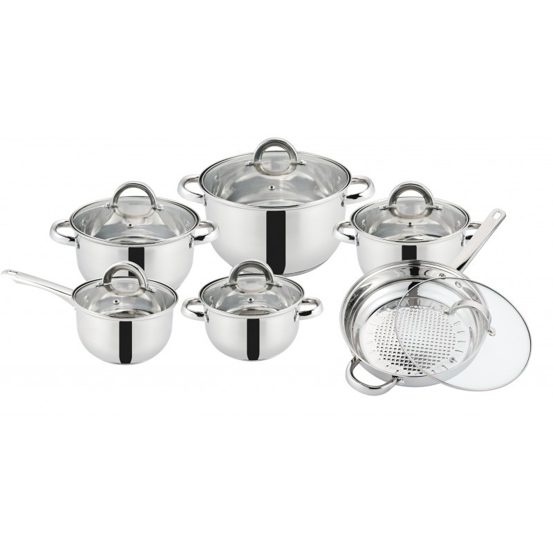 Set 12 piese oale din inox