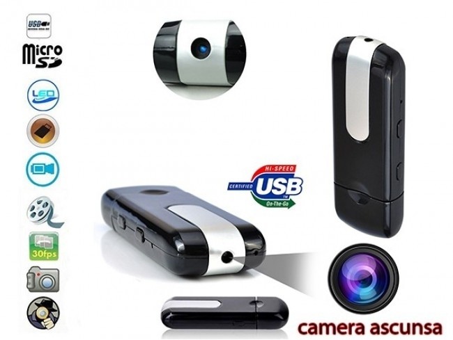 Memory Stick USB Spion Mini U8 cu Functii DVR