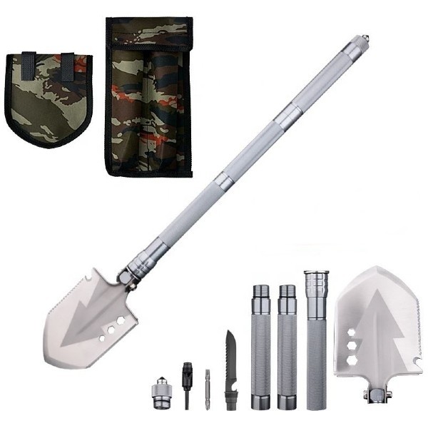 Lopata multifunctionala militara, pliabila, din otel