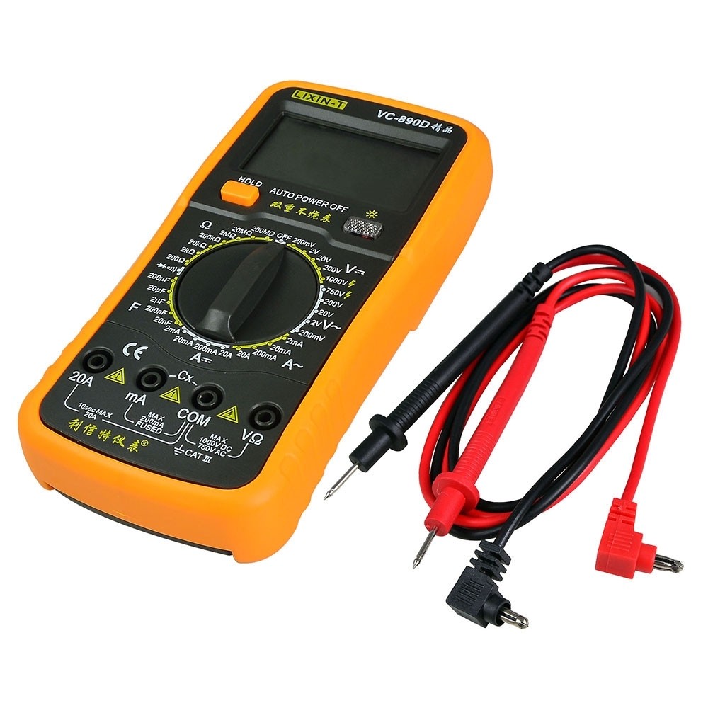 Multimetru digital VC 890 cu carcasa protectoare antisoc