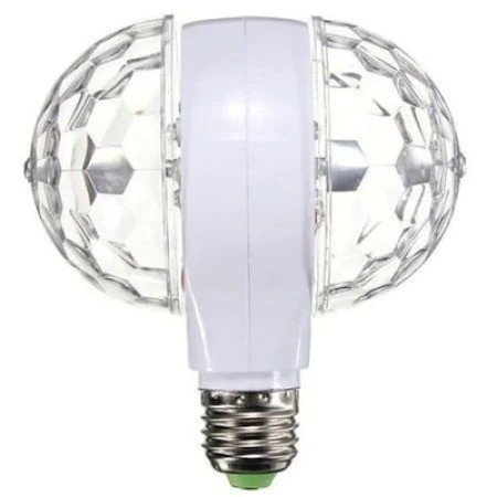 Bec disco dublu rotativ cu efecte de lumini