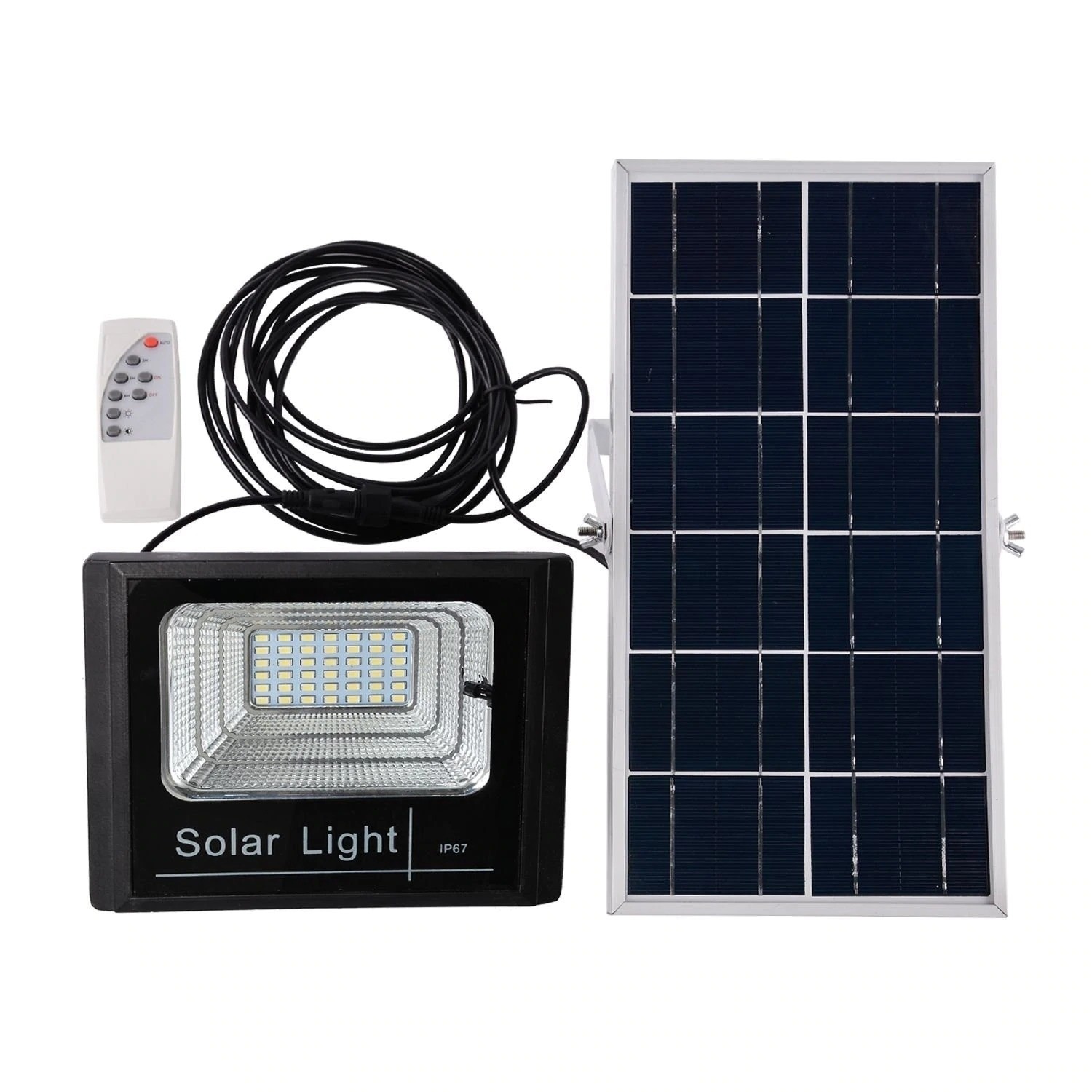 Panou solar cu proiector 25W, cu telecomanda