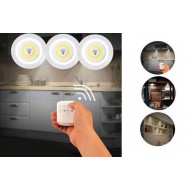 Set 3 lampi modulare Multicolore, Senzor tactil si telecomanda 