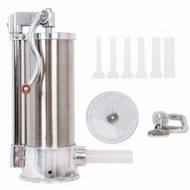 Aparat vertical din inox pentru carnati, capacitate 6 kg cu 6 accesorii incluse