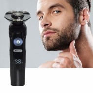 Aparat portabil de ras, cu afisaj electronic, 3 lame si incarcare USB