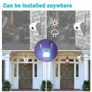 Lampa de perete cu camera de supraveghere IP WIFI, Full HD 1920*1080P, 2 mp, night vision