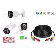 Camera supraveghere exterior/interior Infrarosu, TurboHD Night Vision, pentru sisteme CCTV, dibluri fixare si cablu BNC 15 metri