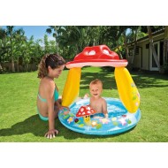 Piscina gonflabila pentru copii, cu Parasolar, Intex 57114, 102x89 cm