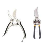 Set 2 foarfeci de gradina, lame din otel, sistem de blocare