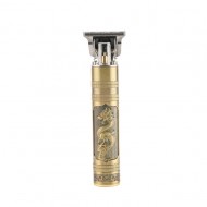 Aparat de ras și de tuns fără fir, lama tip T, incarcare USB, maner gravat, Dragon