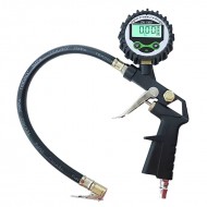 Pistol pentru aer comprimat, manomentru digital, furtun ranforsat