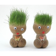 Oferta Limitata ! Set 2 Papusi cu cap de iarba