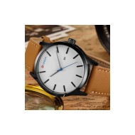 Ceas barbatesc Elegant curea piele PU afisare data