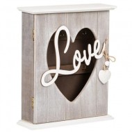 Organizator pentru chei, tip casuta, din lemn 