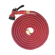 Furtun extensibil, 22.5 metri, racord metalic, Pistol de stropit inclus