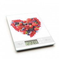 Cantar de bucatarie , 5 kg, Butoane tactile, Taler din sticla, Afisaj LCD