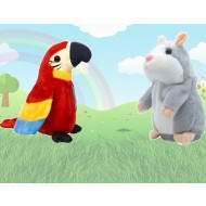 Pachet jucarii interactive, Hamster si Papagal vorbitor
