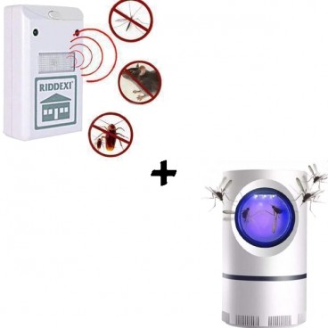 Pachet 1 + 1 Lampa UV impotriva insectelor si Aparat contra Daunatorilor