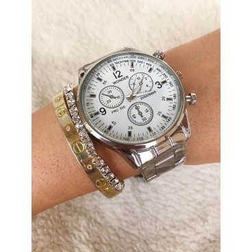 Ceas elegant unisex metalic
