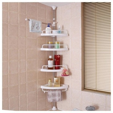 Raft telescopic de perete pentru baie